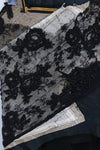 marc le bihan beaded lace silk top 26152 E23 black